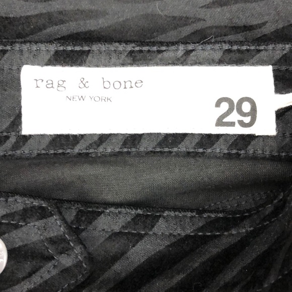rag & bone Nina Zebra Stripe High Waist Skinny - Picture 7 of 10